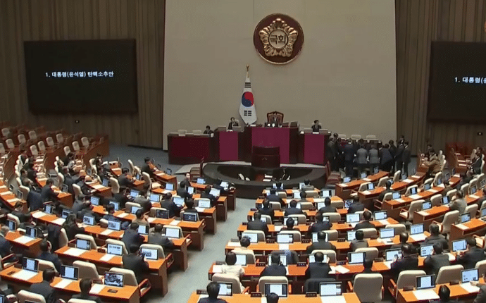 The South Korean National Assembly has passed a vote to impeach President Yoon Suk-yeol.